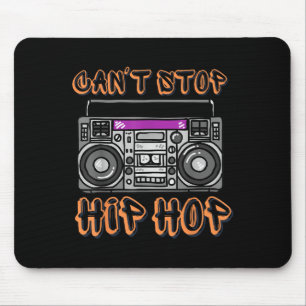 Vintage 80's Can't Stop Hip Hop Boombox Mouse Pad