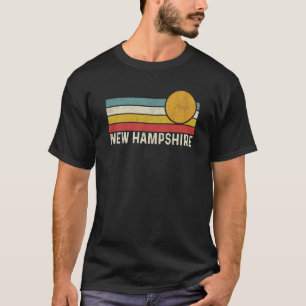 Vintage 80s Sunset Summer Retro Style New Hampshir T-Shirt