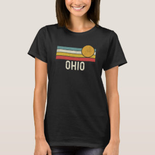 Vintage 80s Sunset Summer Retro Style Ohio USA T-Shirt