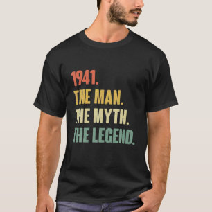 Vintage 80Th 1941 Birthday - Gift For 80 Year Old T-Shirt