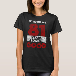 Vintage 81 Years Old Funny 81st Birthday Gift T-Shirt