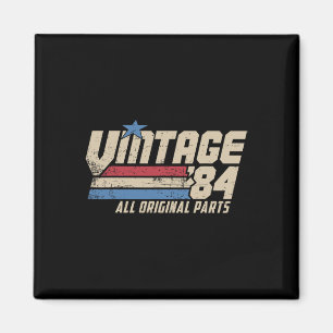 Vintage 84 Retro 41st Birthday Top For Men 1984 Da Magnet