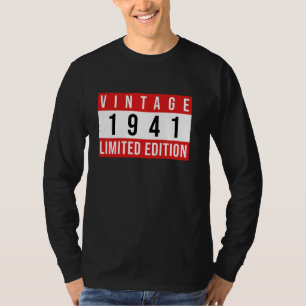 Vintage 84th Birthday Decorations Vintage 1941 84  T-Shirt