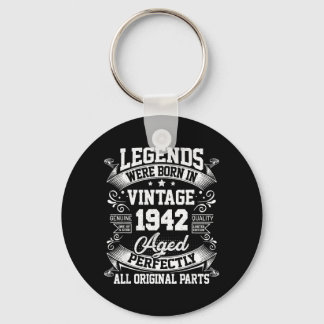 Vintage 85 Birthday Gifts Men Women 85yr 1942 85th Key Ring