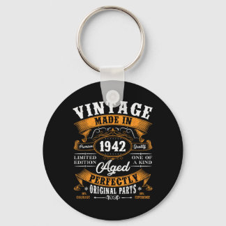 Vintage 85th Birthday Gifts Men Women Funny 1942 Key Ring