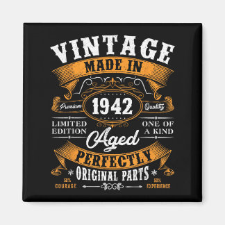 Vintage 85th Birthday Gifts Men Women Funny 1942 Magnet