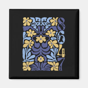 Vintage 8647 Subtle Anti President 86 47 Floral Bo Magnet