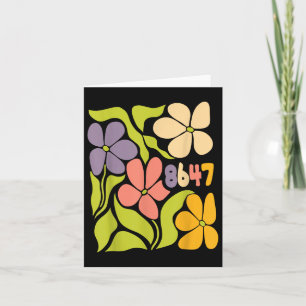 Vintage 86 47 Anti-trump Flower President  Card