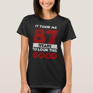 Vintage 87 Years Old Funny 87th Birthday Gift T-Shirt
