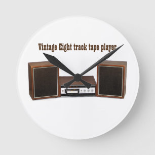 Vintage 8 track tape player Acrylic Wall Clock