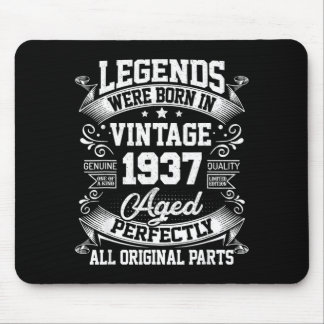 Vintage 90 Birthday Gifts Men Women 90yr 1937 90th Mouse Pad