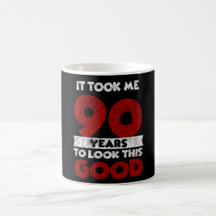 Vintage 90 Years Old Funny 90th Birthday Gift Coffee Mug