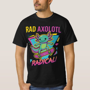 Vintage 90s Axolotl Skateboard Radical neoteny T-Shirt