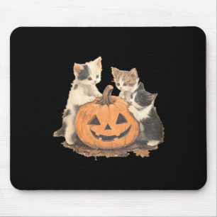 Vintage 90s Cat Halloween Mouse Pad