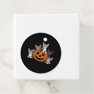 Vintage 90s Cat Halloween Retro Spooky Season Favour Tags