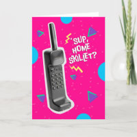 Vintage 90s Cordless Phone in Humourous 90s Theme