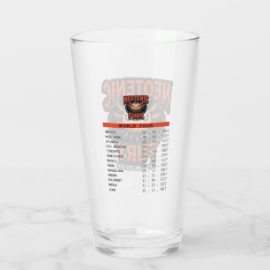 Vintage 90s Heavy Metal Axolotl Band Tour Parody Glass