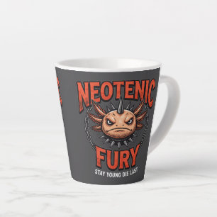Vintage 90s Heavy Metal Axolotl Band Tour Parody Latte Mug
