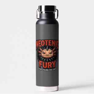 Vintage 90s Heavy Metal Axolotl Band Tour Parody Water Bottle