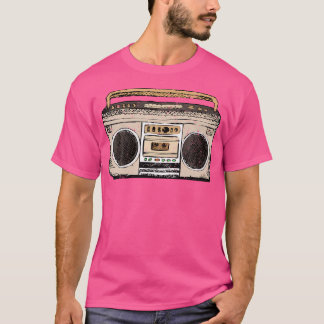 Vintage 90S Hip Hop Radio Music Ghetto Blaster Hip T-Shirt