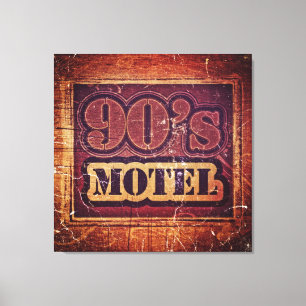 Vintage 90's Motel #2 - Wrapped Canvas