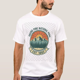 Vintage 90s Mountain Adventure National ParT-Shirt T-Shirt