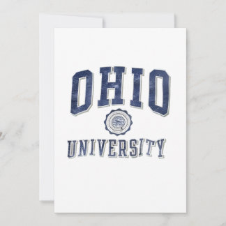 Vintage 90s Ohio University Bobcats Poster Invitation