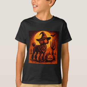 Vintage 90s Western Cowboy Poodle Dog Halloween T-Shirt