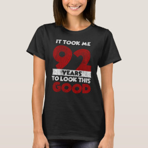 Vintage 92 Years Old Funny 92nd Birthday Gift T-Shirt