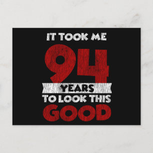 Vintage 94 Years Old Funny 94th Birthday Gift Postcard
