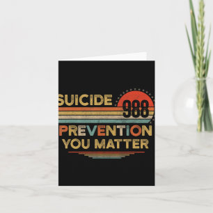 Vintage 988 Suicide Prevention 988  Card