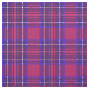 Vintage 9 dark pink/royal blue/purple/white plaid fabric