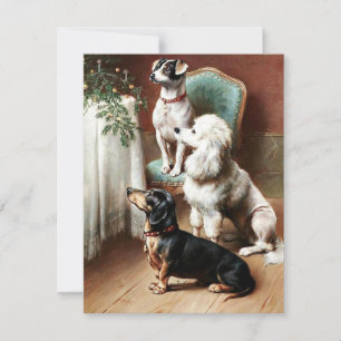 Vintage -  A Christmas Treat Holiday Card