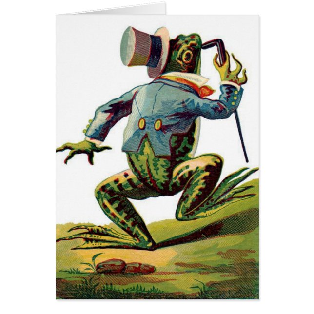 Vintage -  A Dapper Frog, (Front)