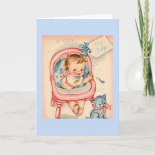 Vintage - A Gift for Baby, Card
