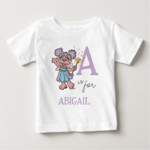 Vintage - A is for Abby   Add Your Name Baby T-Shirt