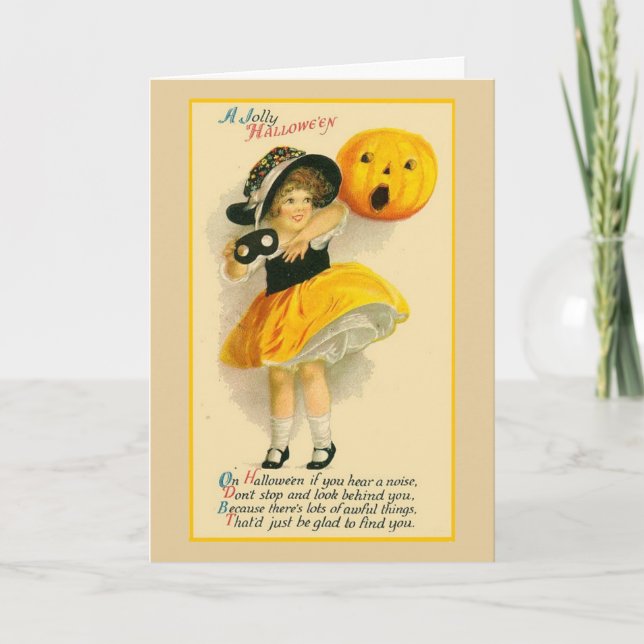 Vintage - A Jolly Halloween, Card (Front)