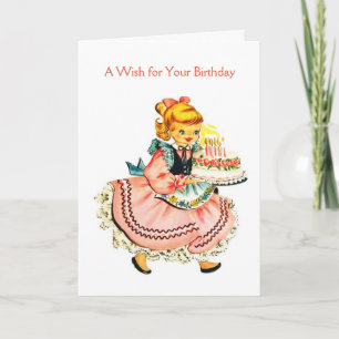 Vintage - A Wish for Your Birthday, Card