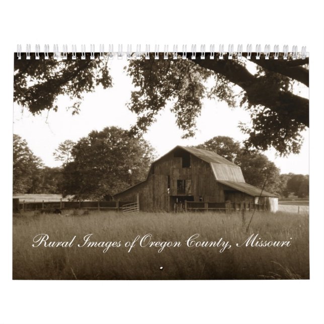 Vintage Abandoned Barn in the Ozarks Calendar (Cover)