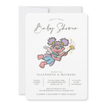 Vintage Abby Cadabby Baby Shower Invitation