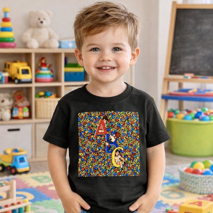 Vintage ABC Children’s Alphabet Illustration  Baby T-Shirt