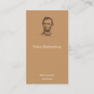 Vintage Abraham Lincoln Portrait Business Card