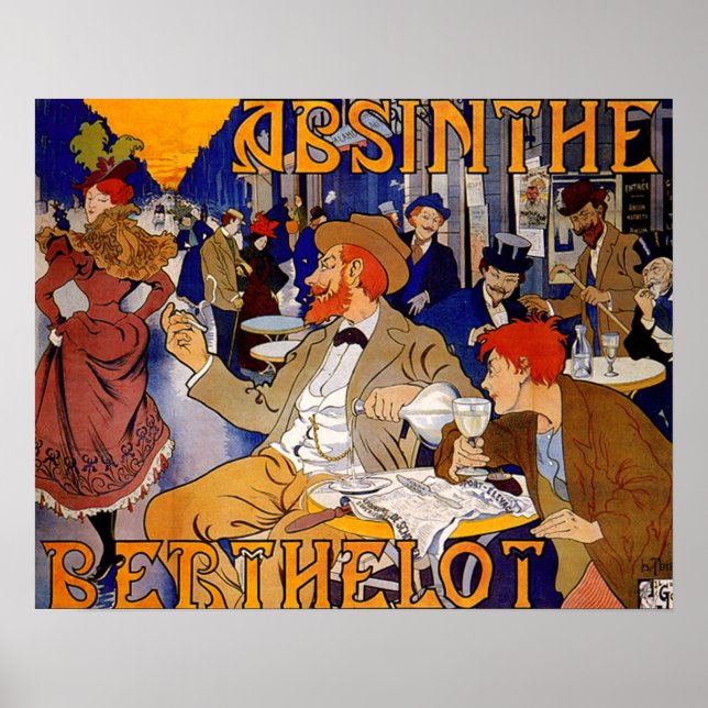 Vintage Absinthe Berthelot Poster (Front)