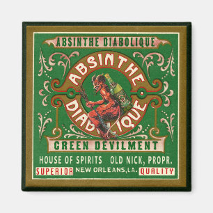 Vintage Absinthe Label Magnet