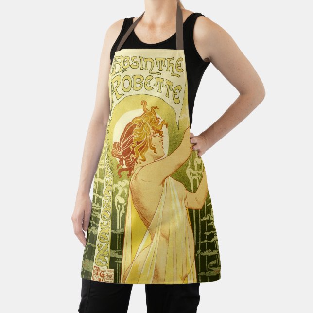 Vintage Absinthe Poster Art Apron (Insitu)