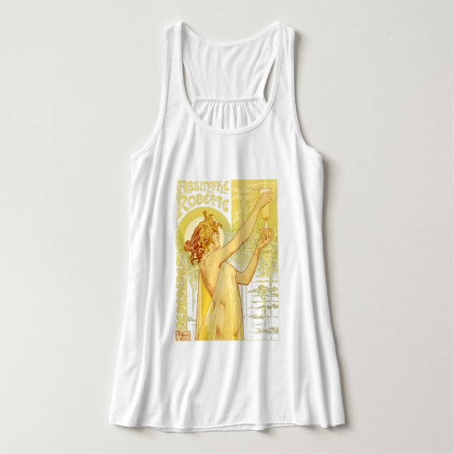 Vintage Absinthe Poster Art Singlet (Design Front)