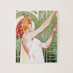Vintage Absinthe Robette Ad Art Nouveau Jigsaw Puzzle