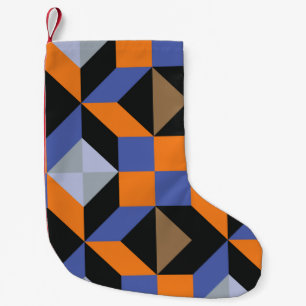 Vintage abstract background small christmas stocking