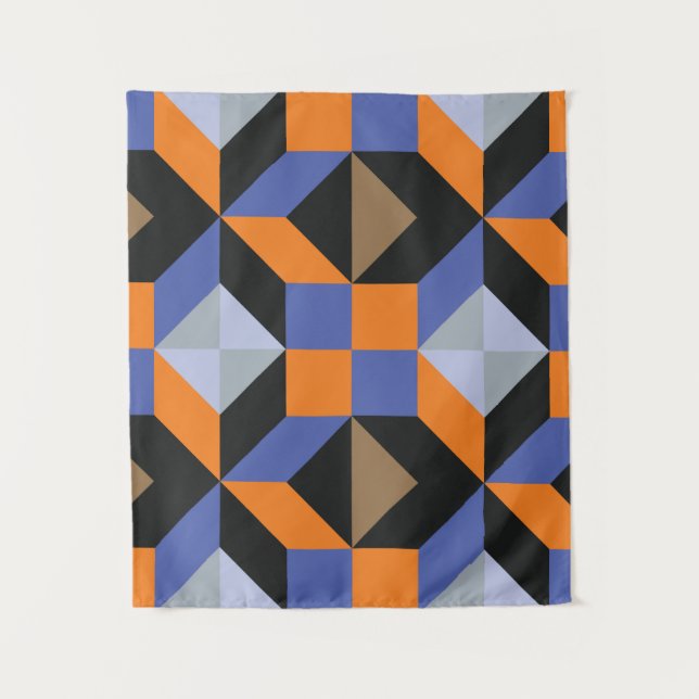 Vintage abstract background tapestry (Front)