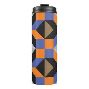 Vintage abstract background thermal tumbler